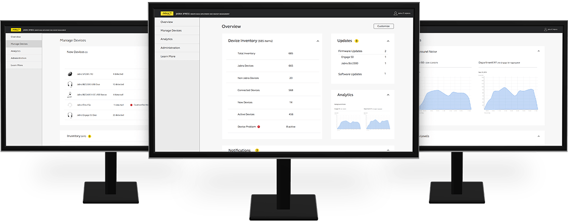 Jabra Direct displayed on the screen